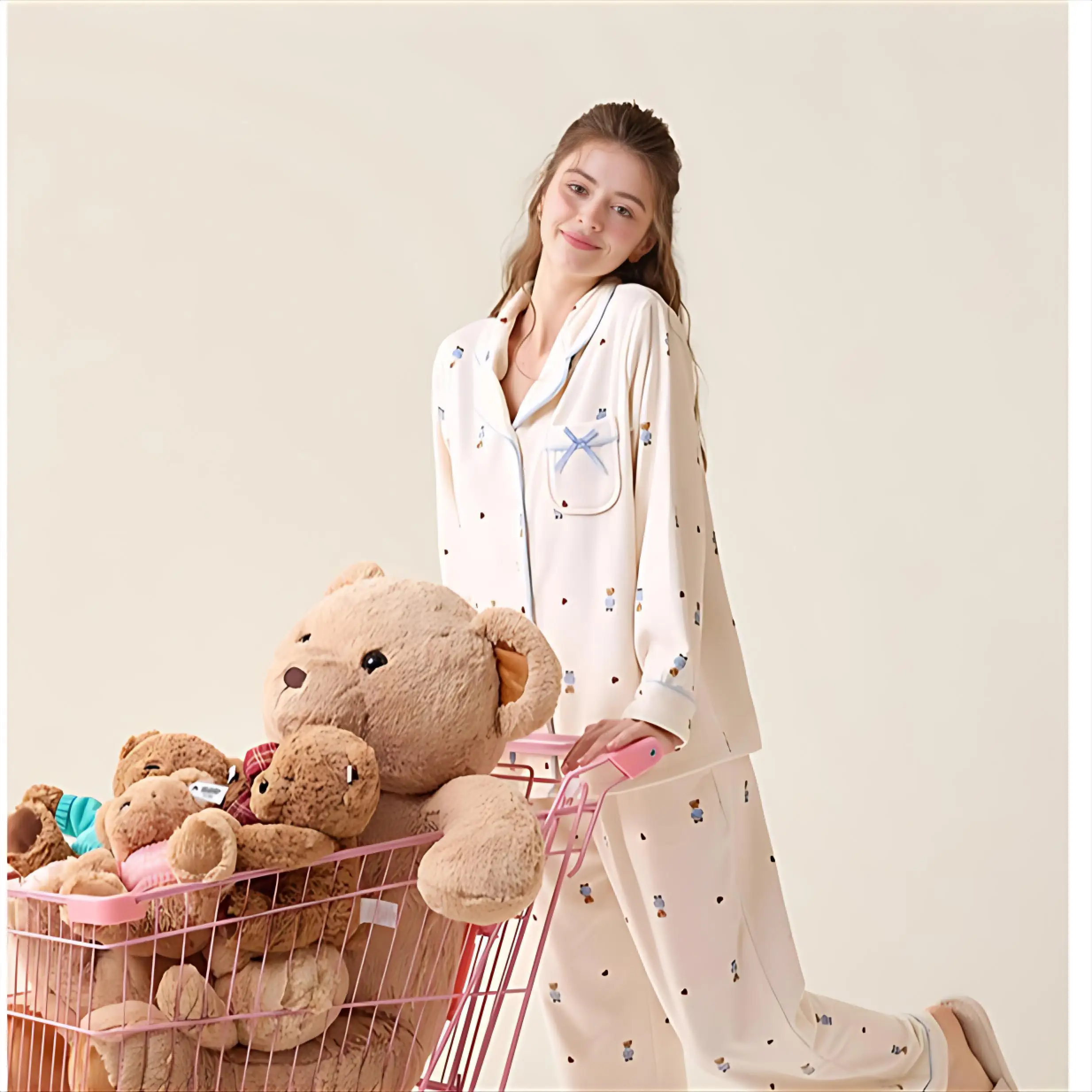 

Pajama Sets Yellow Women Hooded Style Flannel Long Sleeved Homeclothes Ankle Length Extra Warm Cozy Winter Casual Home Lounging