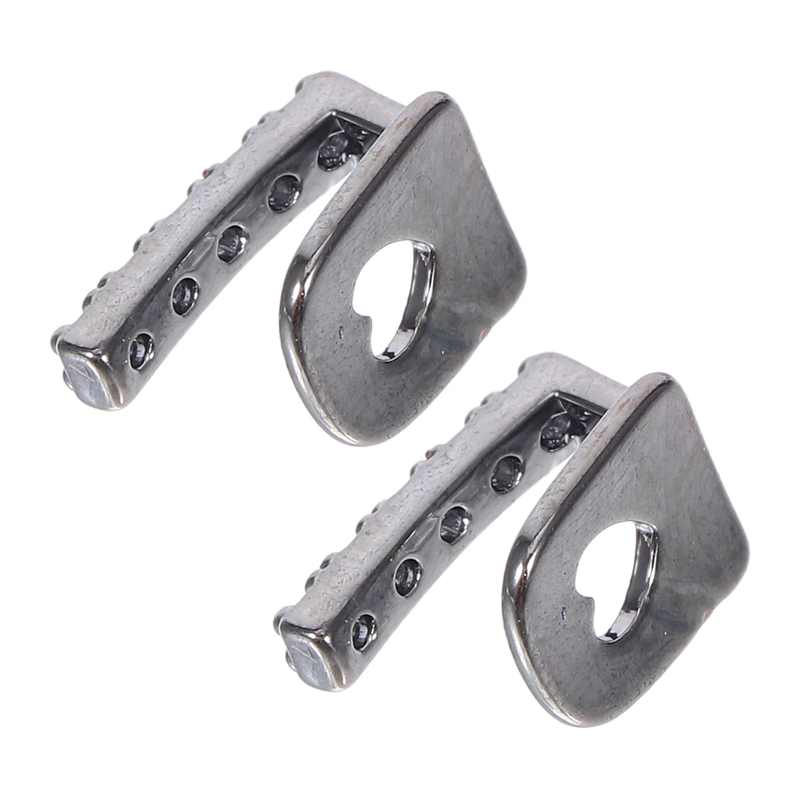 

2pcs Black Hip Hop Tooth Grill Metal Mouth Grills for Men Rhinestone Halloween Party Props Tooth Jewelry Single Teeth Cap