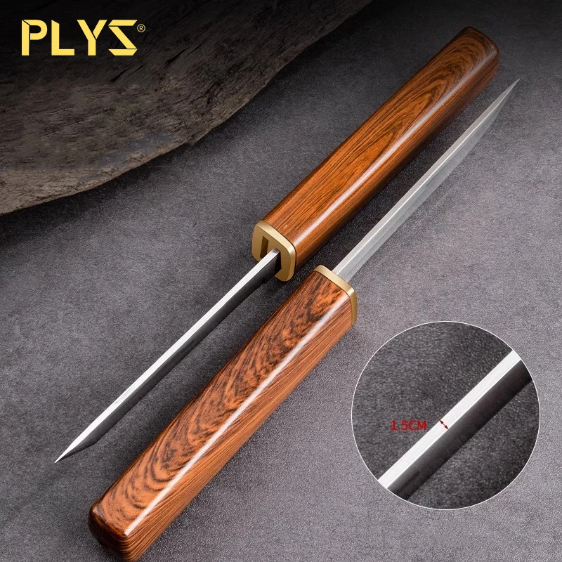 PLYS-Double knife fruit knife high-grade sharp high hardness handle meat knife knife carry portable outdoor supplies