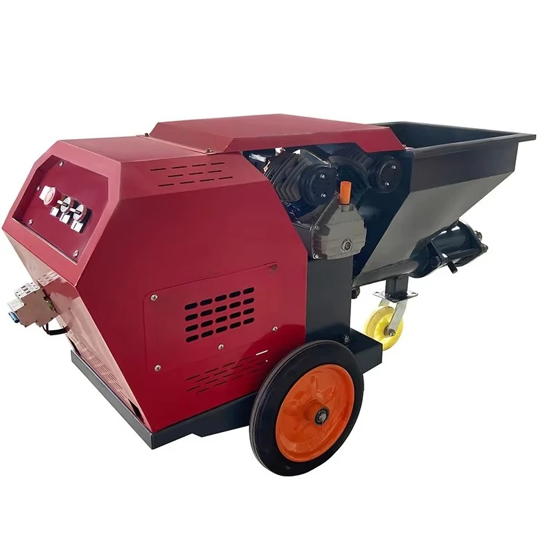 Cement Mortar Spraying Machine External Wall Sandblasting Machine Small Plastering Machine Fast Spraying Uniform Slurry Output