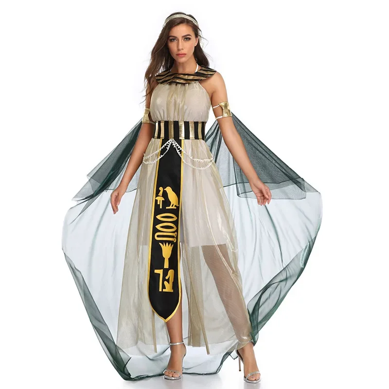 Halloween altes Ägypten ägyptisches Pharao Kostüm für Männer König Cleopatra Königin Cosplay Karneval Party mittelalter liches Paar Party kleid