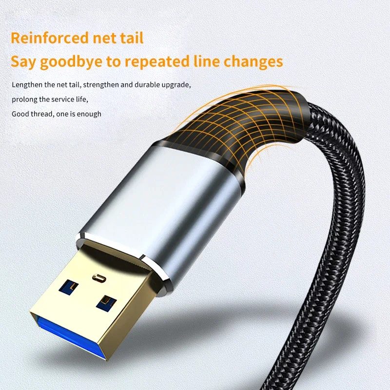 كابل تمديد USB من ذكر إلى أنثى ، USB ، سلك موسع للتلفزيون الذكي ، PS4 ، PS3 ، Xbox ، One ، SSD ، كمبيوتر محمول ، بيانات