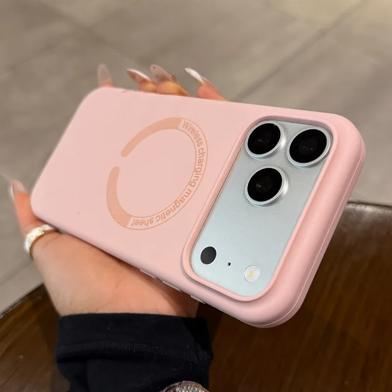 Offizielle Magnetische Handyhülle für iPhone 17 13 12 11 Pro Max Air 15 14 16 Plus für MagSafe Flüssigsilikon Ladeschutz-Cover