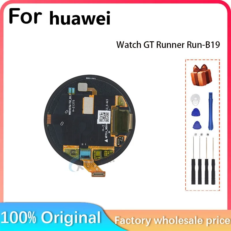 For Huawei WATCH GT Runner RUN-B19 Display + Touch Screen For Huawei WATCH GT Runner RUN-B19 LCD AMOLED Display