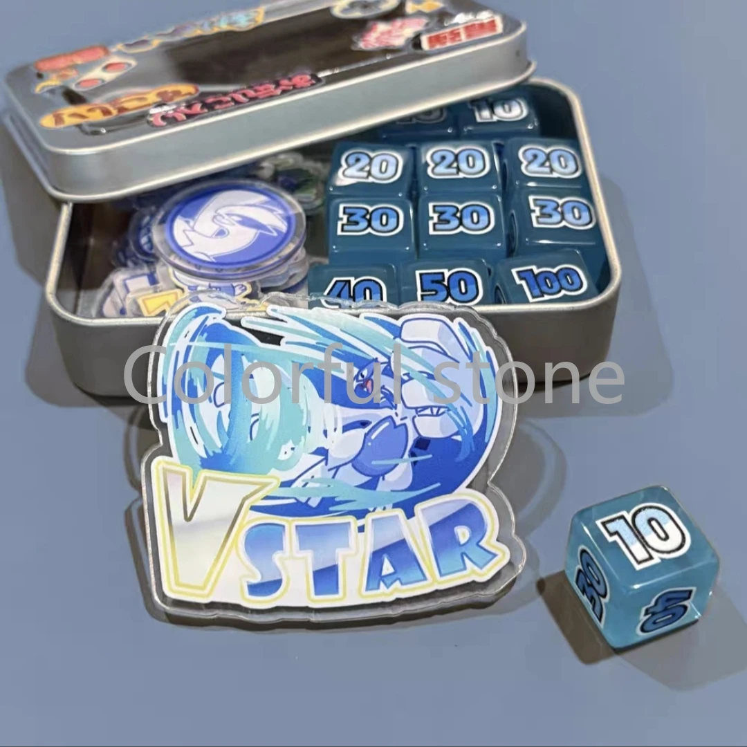 ptcg-pokemon-match-puntuacion-contador-de-danos-indicador-de-danos-lugia-dados-tablero-usado-vstar-borad-juego-de-rol-juguete-de-regalo