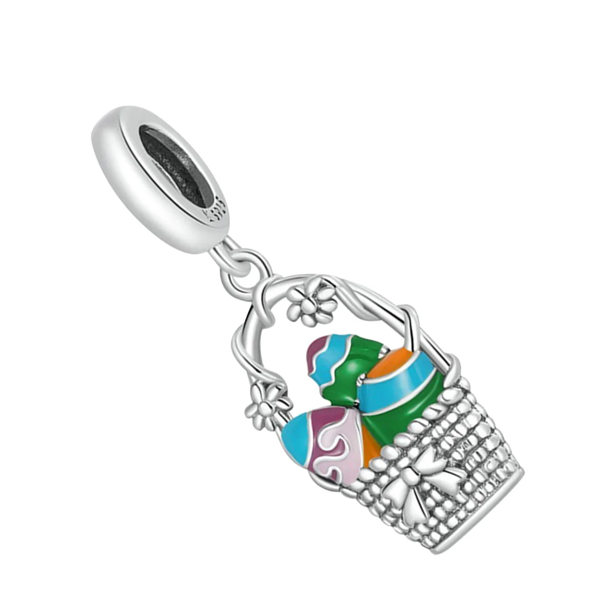 

Pendants Easter Egg Basket Bracelet Hollow Charms Jewelry Accessories For Necklaces Earrings Keychains Bag Charm Zipper Pulls