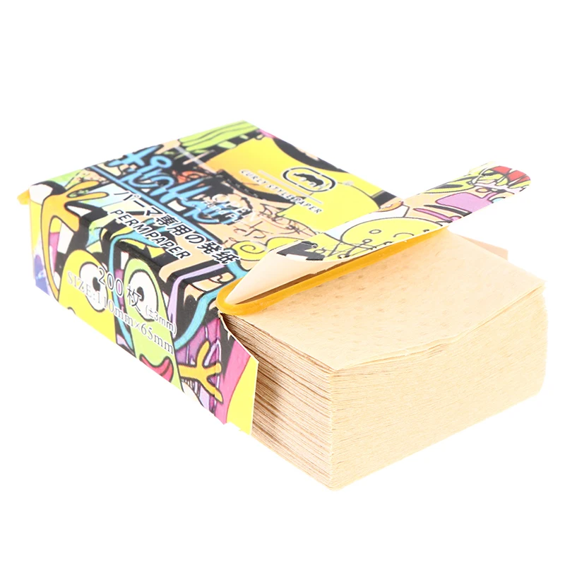 أوراق بيرم مقاومة للحرارة للشعر ، بكرة الشعر ، أداة تصفيف الشعر ، ورق للمعصم فائق النحافة ، بيرم صالون ، 200 ورقة