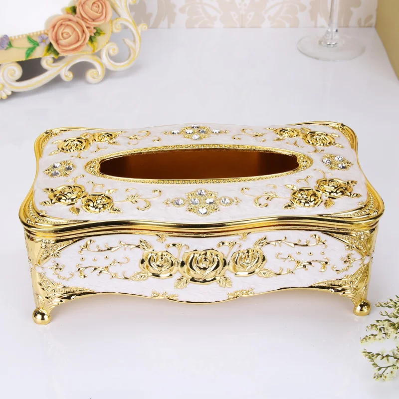 Paper Drawn Box Russian Creative Car KTV, Tin Bathroom, European Home, Large Storage Zinc Alloy