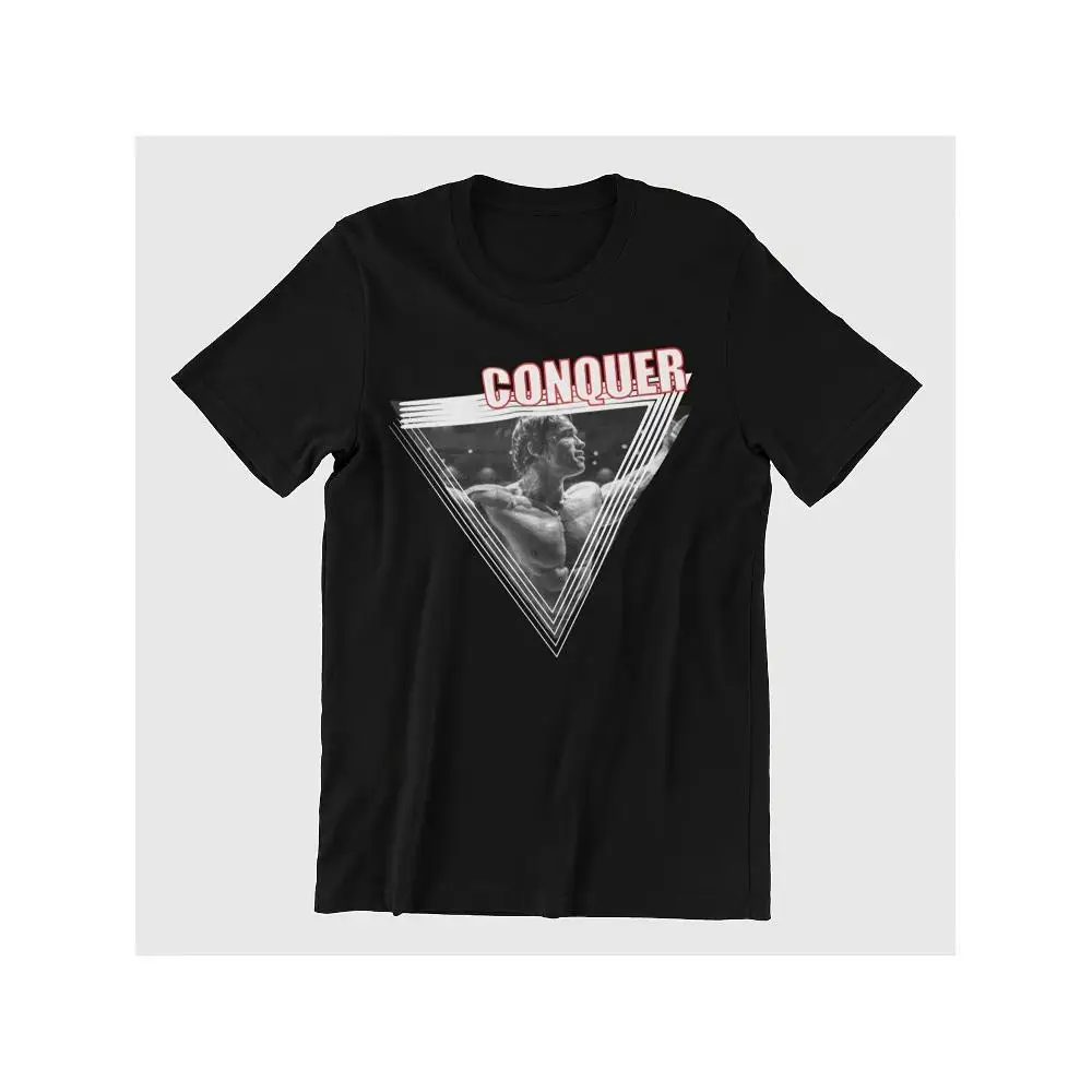 CLOOCL Arnold Schwarzenegger Conquers imprimé coton T-shirts hommes été décontracté à manches courtes T-shirts