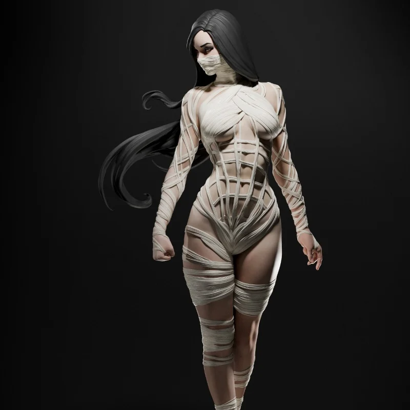 

Silk NSFW Full Resin Figure 1/24 Scale 75mm Assemble Miniature Model Kit Unassembled Unpainted Diorama Toys