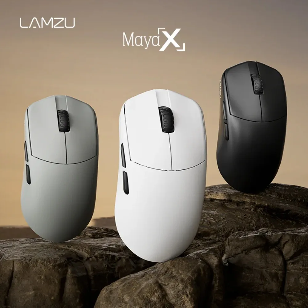 LAMZU MAYA X Gaming Mouse 8K Dongle Included Web Driver Compatible Ultra Lightweight Wireless Mice for Valorant FPS Gamer PC