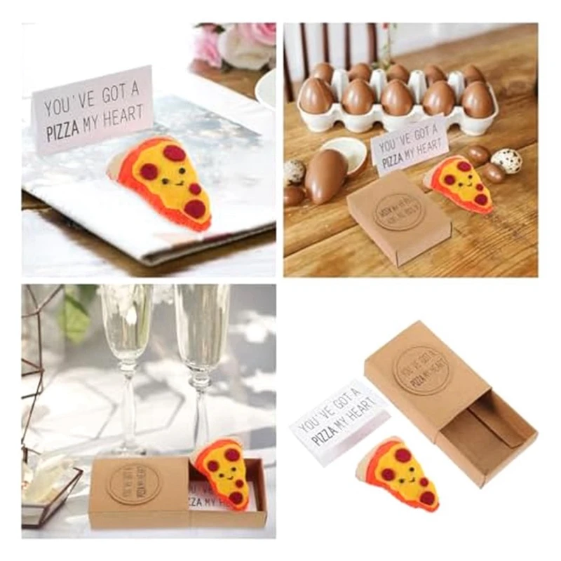 1 set Mini Pizza Boxen Mini Pizza Spielzeug Geschenk box Freundschaft inspiriert Geschenk niedliche Neuheit Geschenk
