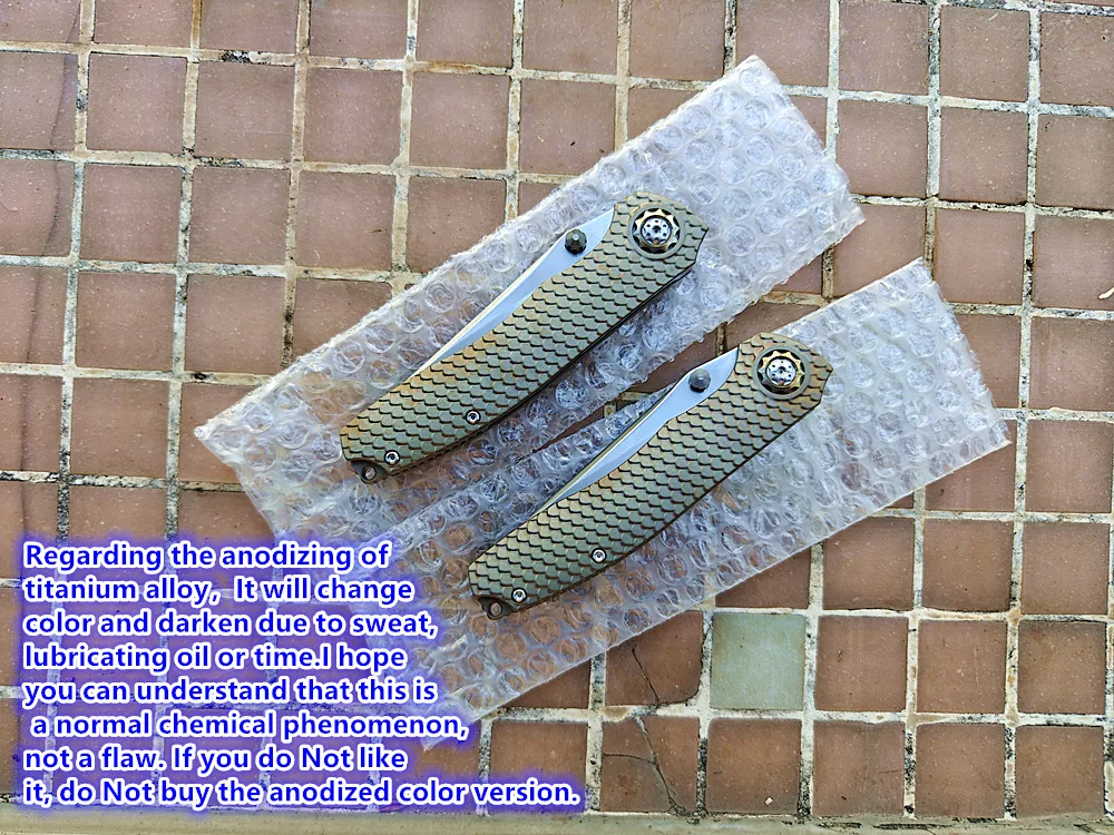 JUFULE Nuovo DUK Dragon Scale Manico in titanio sagomato Cuscinetto in ceramica Tasca Strumento EDC Caccia da campeggio 154CM Coltello pieghevole per esterni