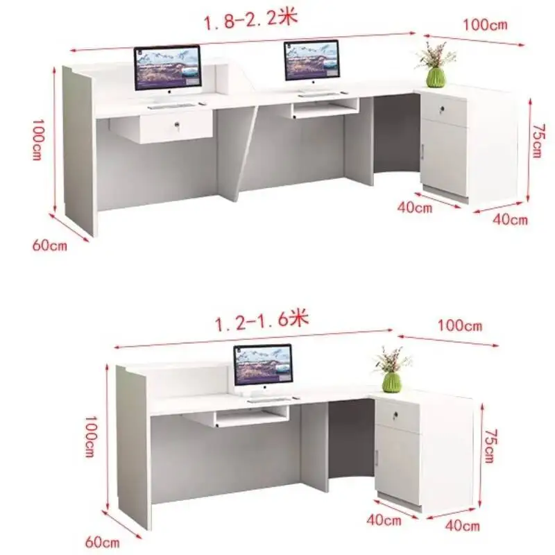 

Office Desks Beauty Reception Salon Luxury Modern Reception Desk Cashier Simple Escritorio De Recepcion Commercial Furniture