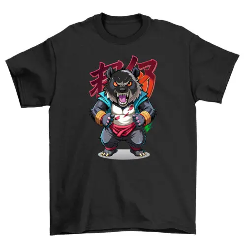 Fighting Panda Anime t-shirt - Unleash Your Inner Warrior! Funny t-shirt, Unisex