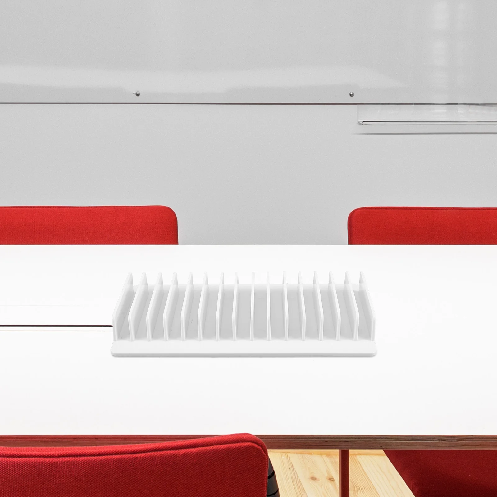 Multi-Slot Mobile Phone Storage Rack 15 Grid Desktop Organizer Office Classroom Phone Management Case Conference Storage Box