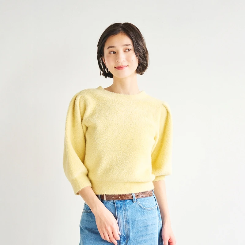 

Женский вязаный свитер Torowee Soft Plu, модный осенний топ 2025 года, с круглым вырезом, укороченный, из полиэфирного волокна, с длинными рукавами