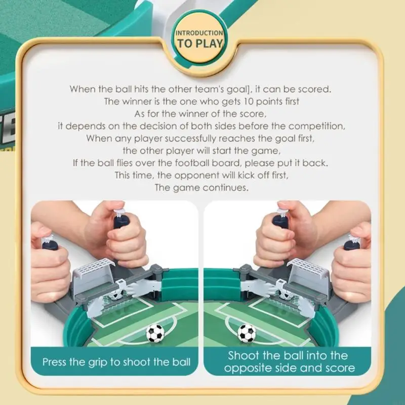   Portable Desktop Soccer Battle Toy ABS Material Compact Design For Double Player Competition