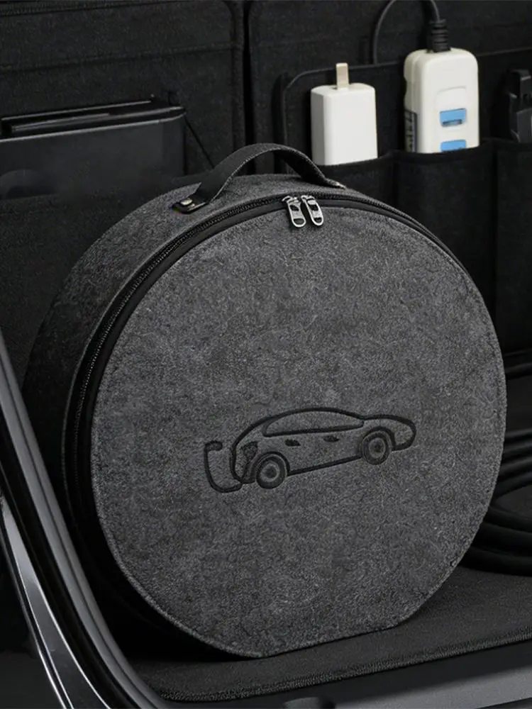EV-Ladegerät Aufbewahrungstasche Filz Elektrofahrzeug-Ladekabel-Organizer Elektrofahrzeug-Ladekabel-Organizer-Tasche für Auto