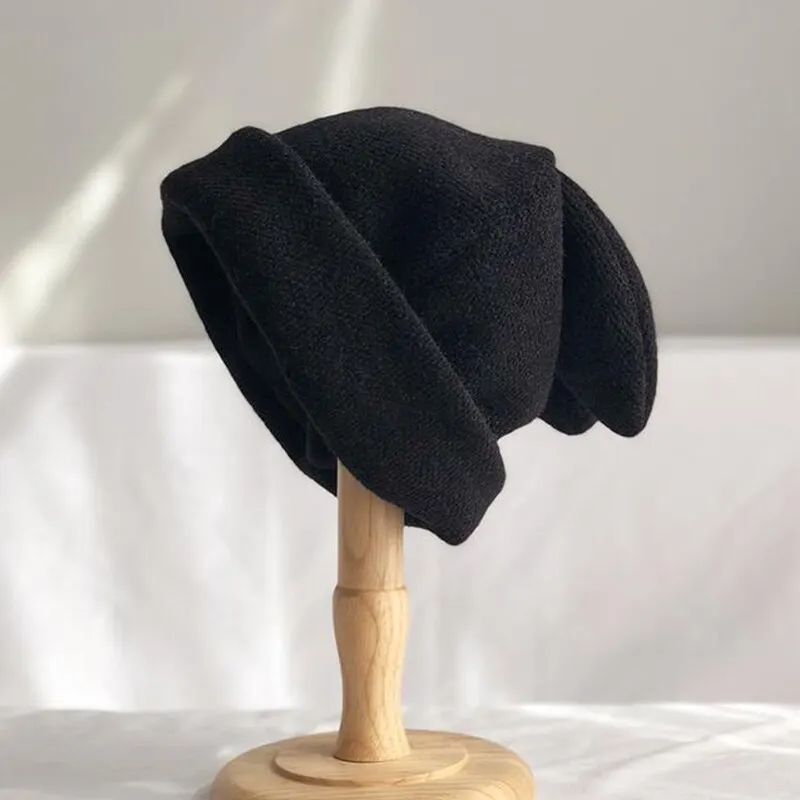 Unisex Rabbit Ears Cute Beanies Autumn Winter Warm Hat Hip Hop Cap Beanie Hat Caps for Women Men image 3