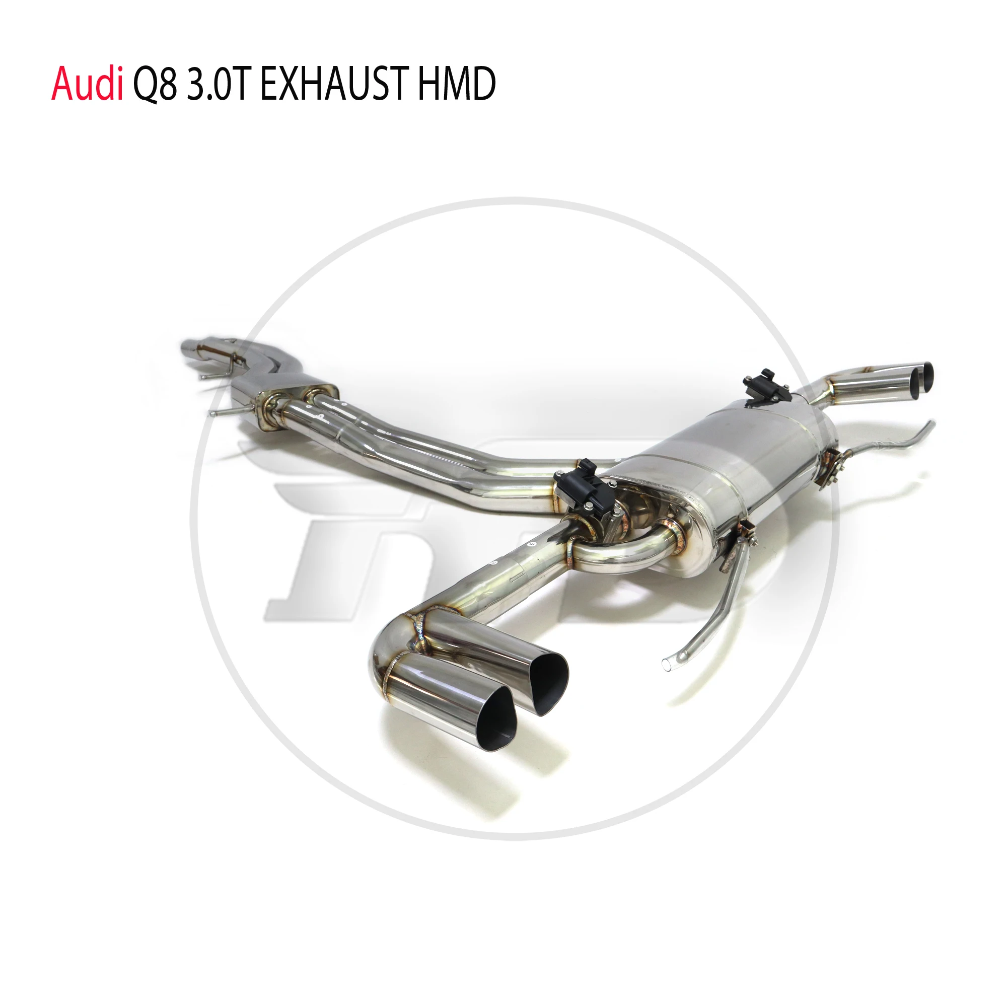 HMD Stainless Steel Exhaust System Performance Catback For Audi Q8 3.0T Auto Modification Electronic Valve Muffler