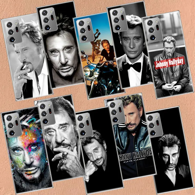 Johnny Hallyday Music Black Phone Case For Samsung A14 A24 A34 A54 Galaxy A71 A51 A41 A31 A21S A21 A70S A50S A40 A20S A20E A30S