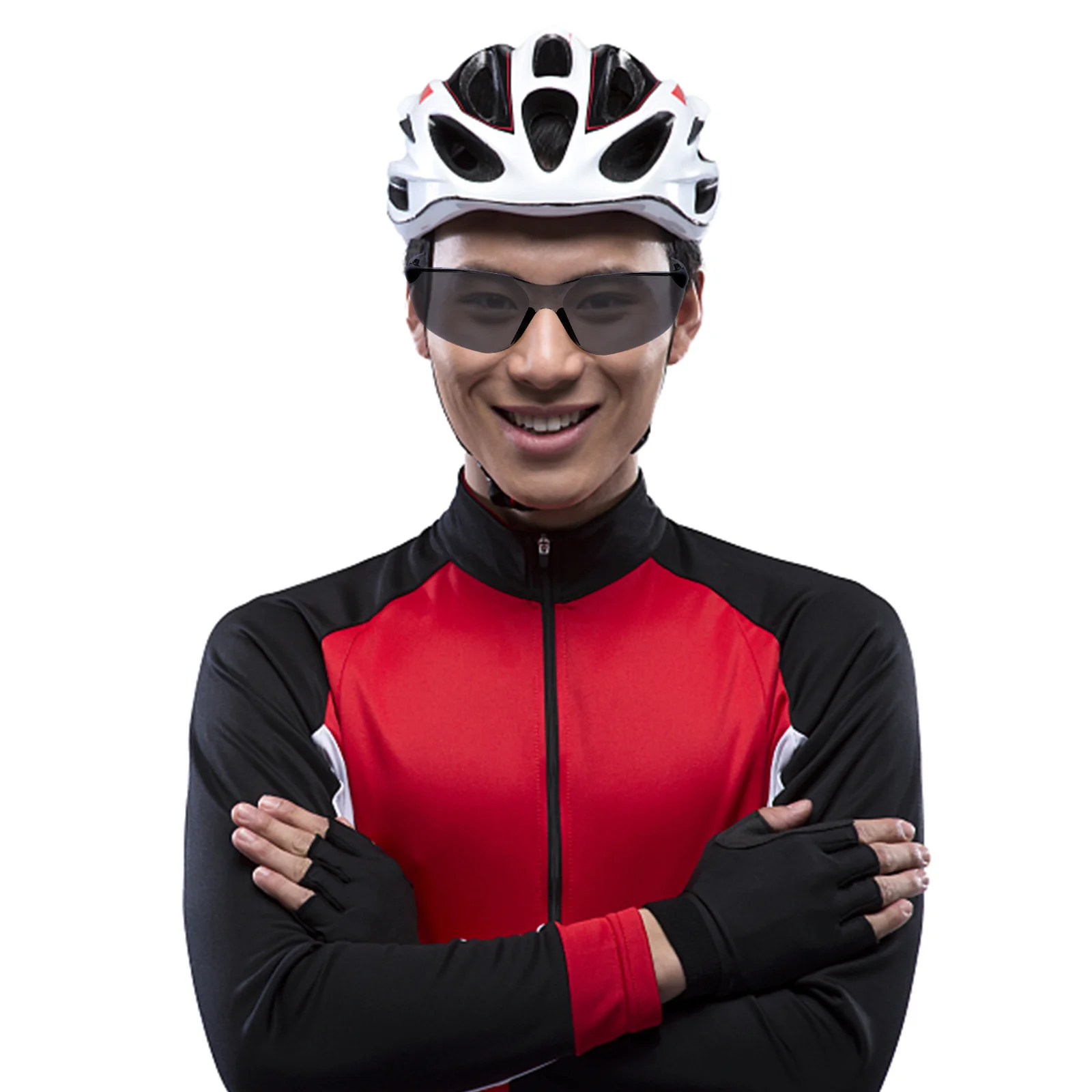 

3Pairs Men's Running Sunglasses Cycling Glasses Outdoor Sports Eyewear Anti Slip Nose Pad Clear Vision Wind Debris Protection