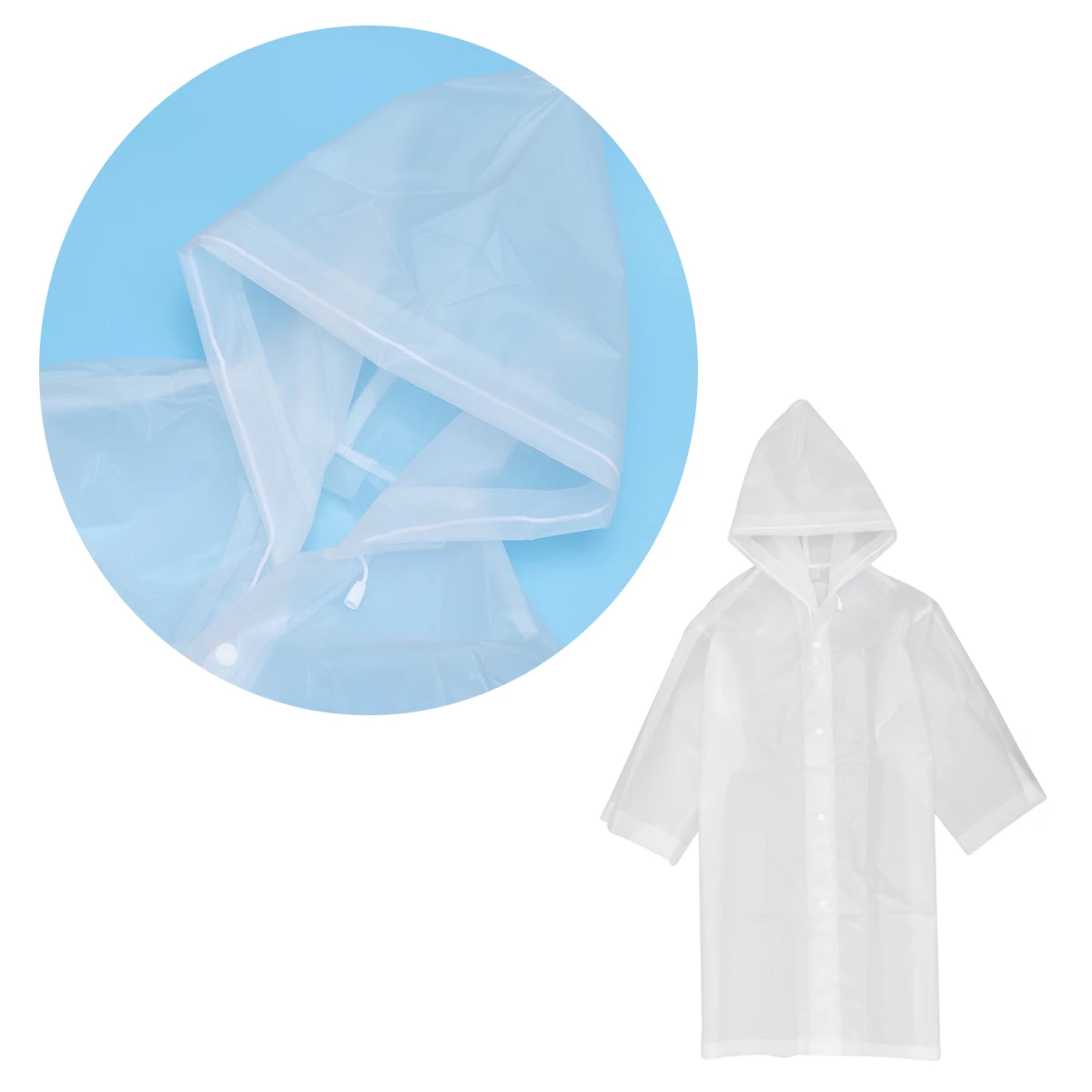 

Thickened Pink Eva Raincoat Waterproof Lightweight Simple Rainwear School Backpack Outdoor Activities for