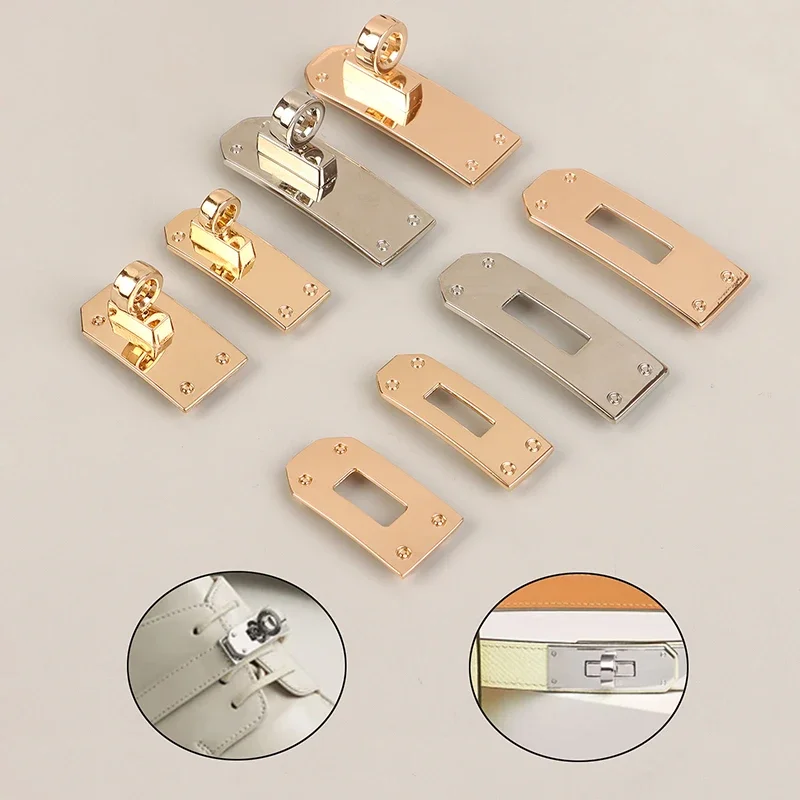 1Set Fashion Bag Lock Set Metal Buckles Clasp For Bag Strap Women Handbag Purse Twist Locks DIY Hardware Accessories