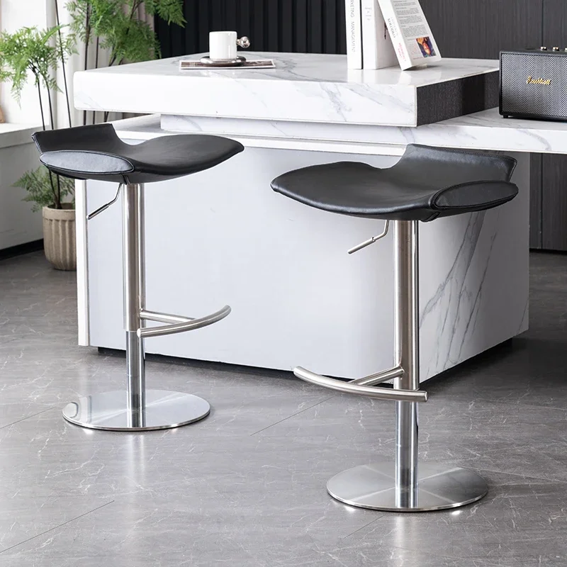 

Modern Ergonomic High Chairs Reception Designer Counter Single Bar Chair Adjustable Fashion Restaurante Muebles Trendy Furniture