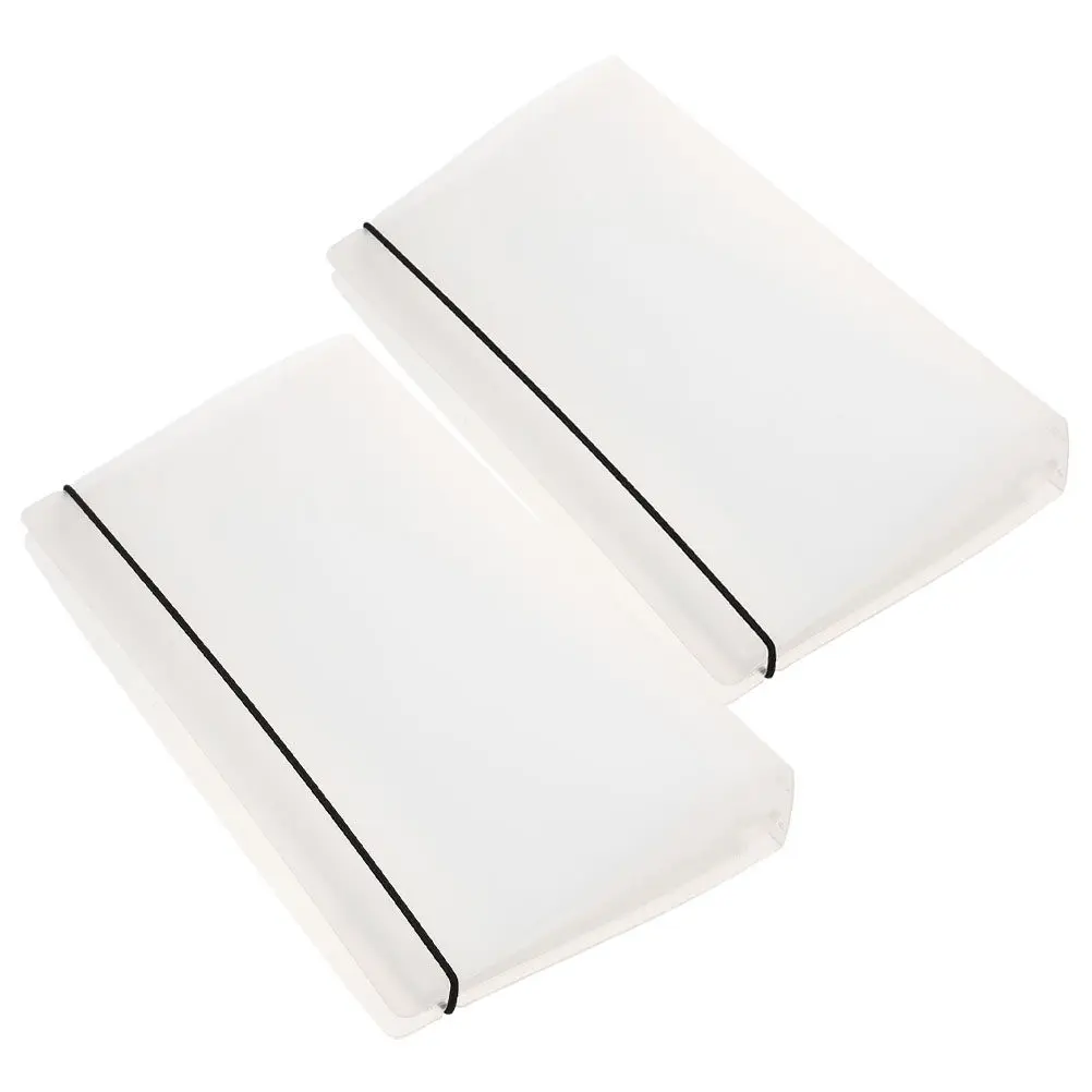2Pcs Wear Resistant Loose Leaf Album Multi-Purpose Ticket Holder Organizer for Movie Plane Concert Train Flight Ticket