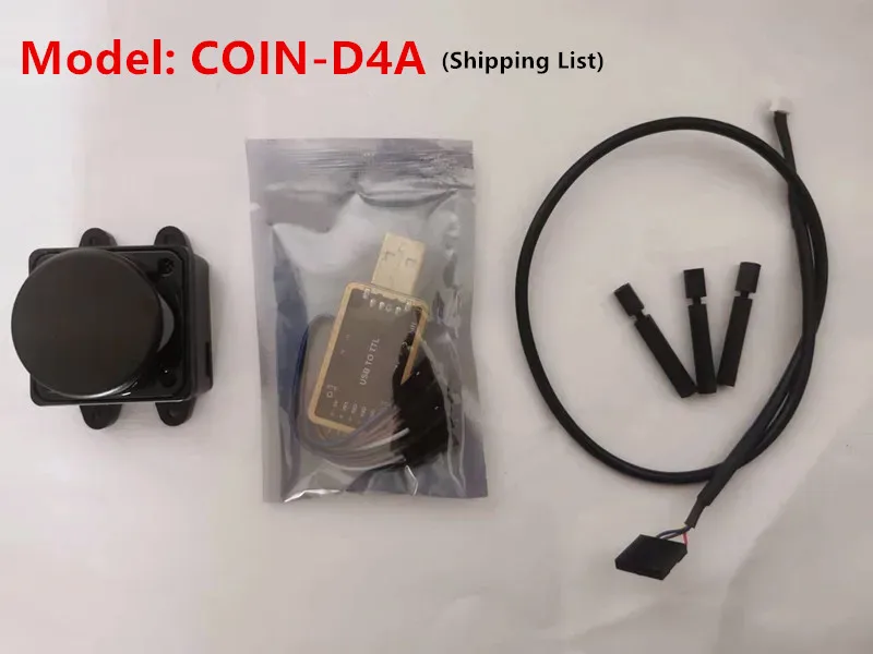 COIN-D4A DTOF 12M 360 ° scanning ranging LiDAR is suitable for mapping, navigation obstacle avoidance, environmental modeling