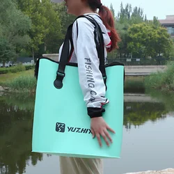Multifunctional Fishing Bag EVA Fish Protection Bag Living Fish Handbags Portable Foldable Waterproof Tank Fishing Outdoor xa1ws