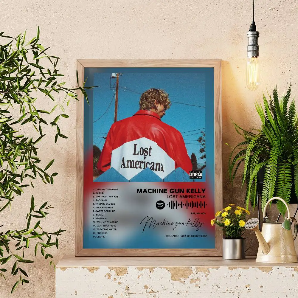 MGK Album affiche auto-adhésif Art papier imperméable autocollant café maison Bar salle