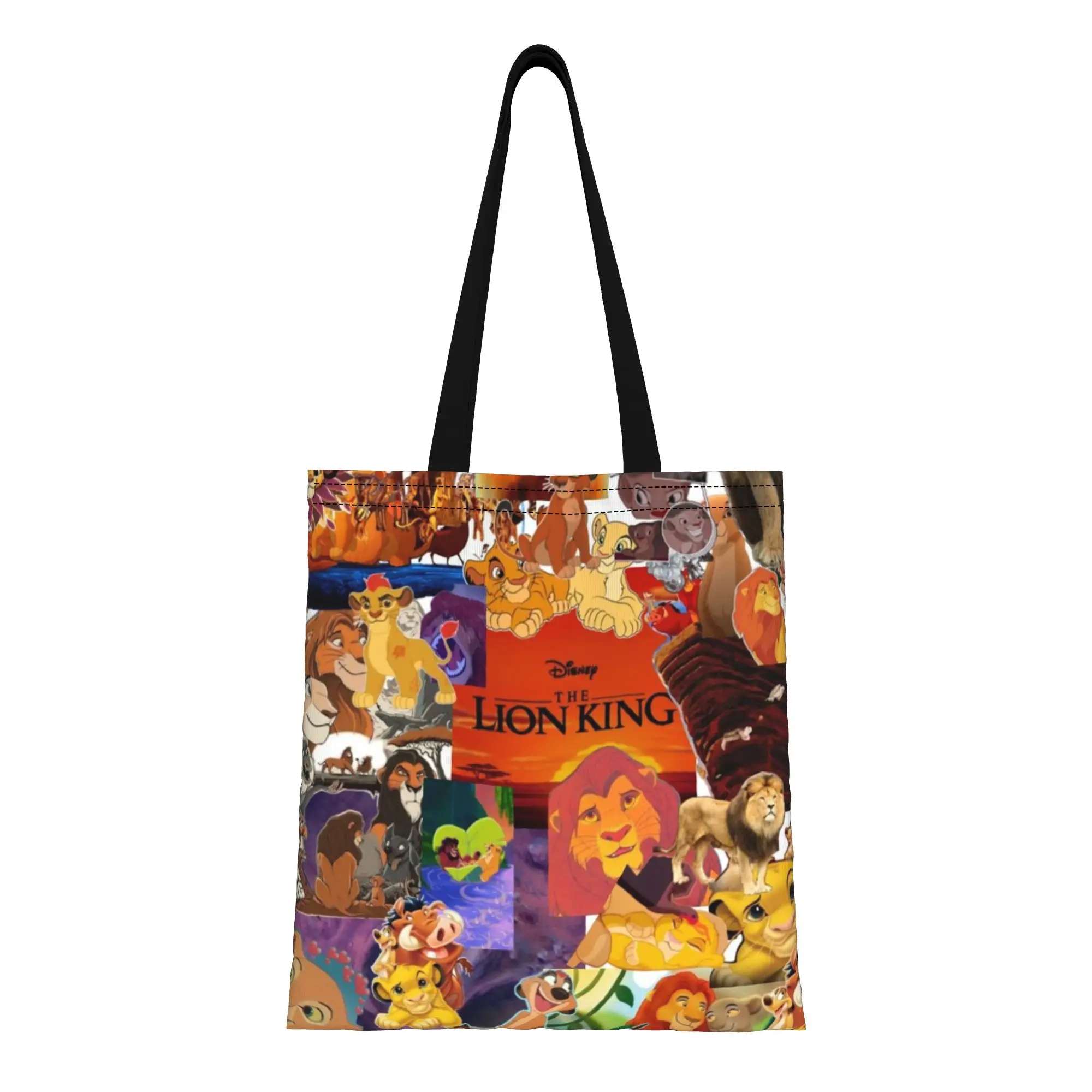 

Back to school season The Lion King The Lion King Canvas Tote Bag Perfect for Grocery Women's Top-Handle Bags