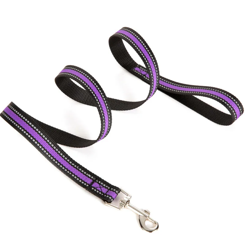 Pet products reflective dog leash large and small dog rope wholesale for Golden retriever teddy cross-border night travel