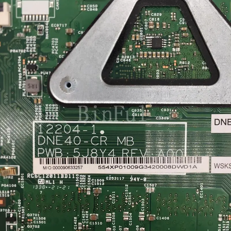 CN-0VV4H6 0VV4H6 VV4H6 Voor Dell Inspiron 5421 3421 Laptop Moederbord Met SR109 1007U CPU 12204-1 SLJ8E 100% Volledige Getest Goed