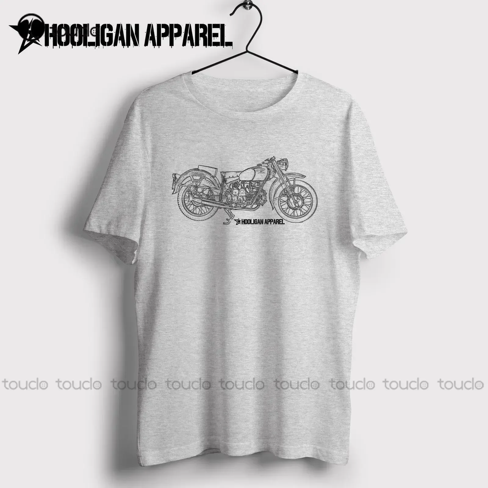 Summer Short Sleeve Cotton T-Shirts Italian Classic Motorcycle Fans Falcone 1950 Inspired Motorcycle Arturban T Shirts