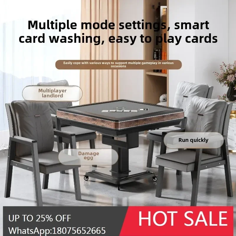 egg special automatic card dealing machine dining table dual-purpose chess and card room special