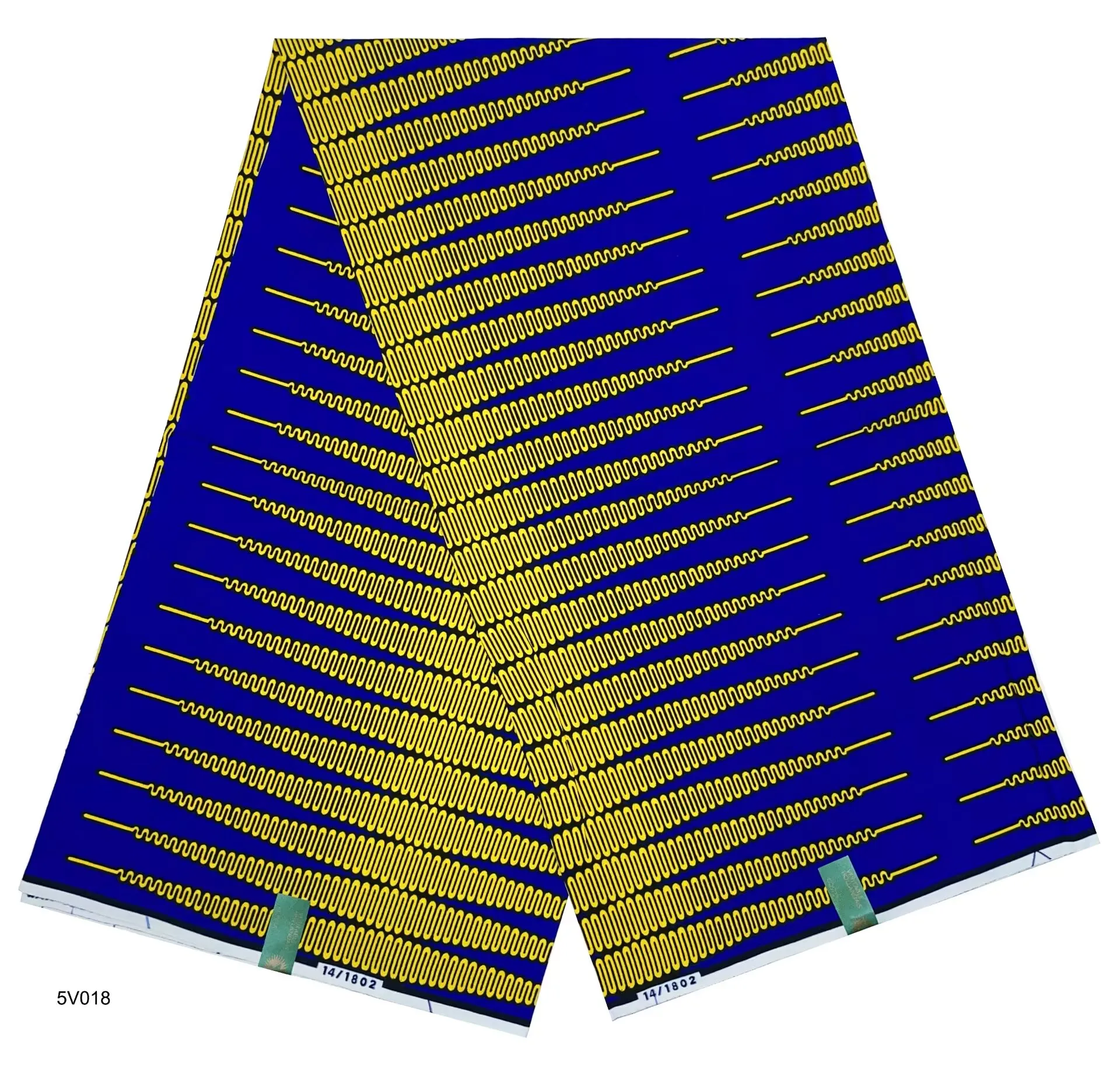 

Африканский воск с принтом, высококачественная восковая ткань, синяя ткань Анкара, мягкая хлопковая ткань для женщин, материал платья, 6 ярдов
