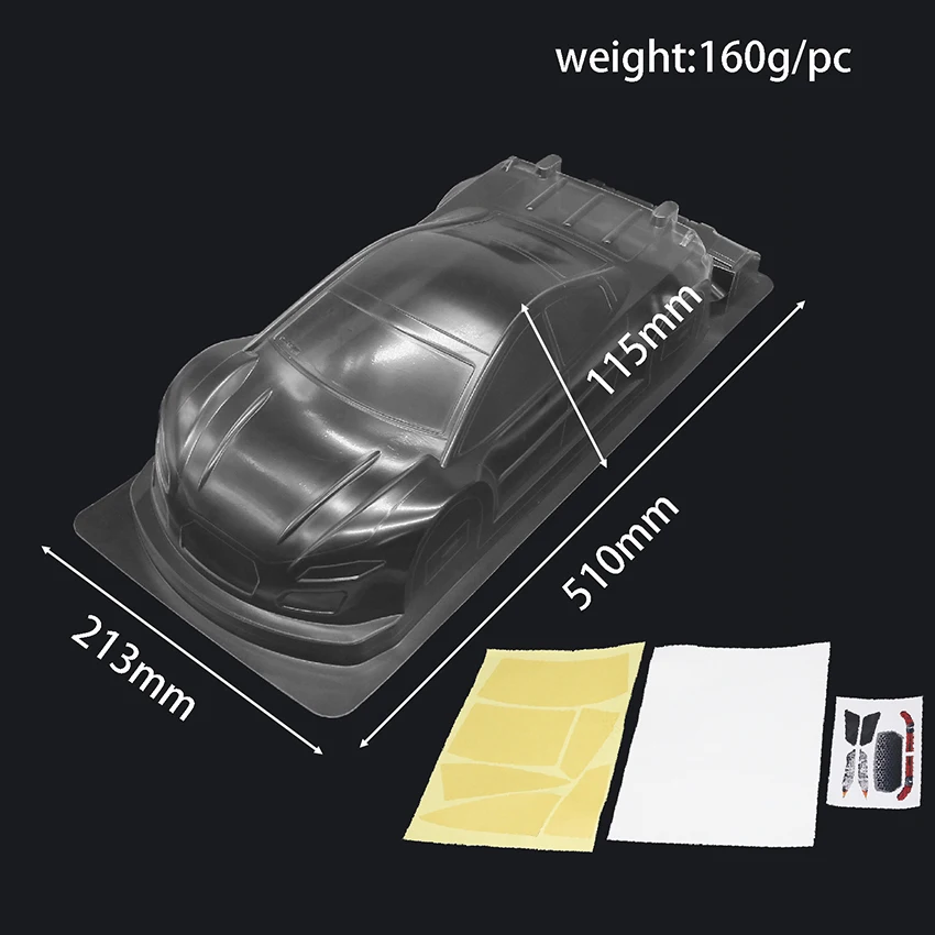Imported Car Shell Set for 1/10 Electric Car XTREME Flat Track Twister Ultra-Low Drag SPECIALE MTB0415W264 Accessories