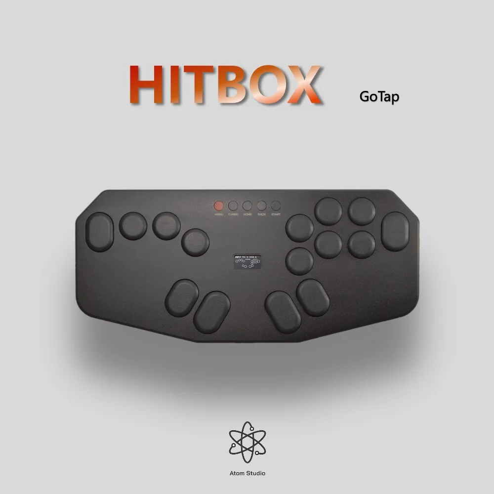 Hitbox GoTap Falcon Clavier de combat nain Ergonomique Design léger Fighter 6 Joysticks PS4 Steam PC Switch Cadeau d'anniversaire