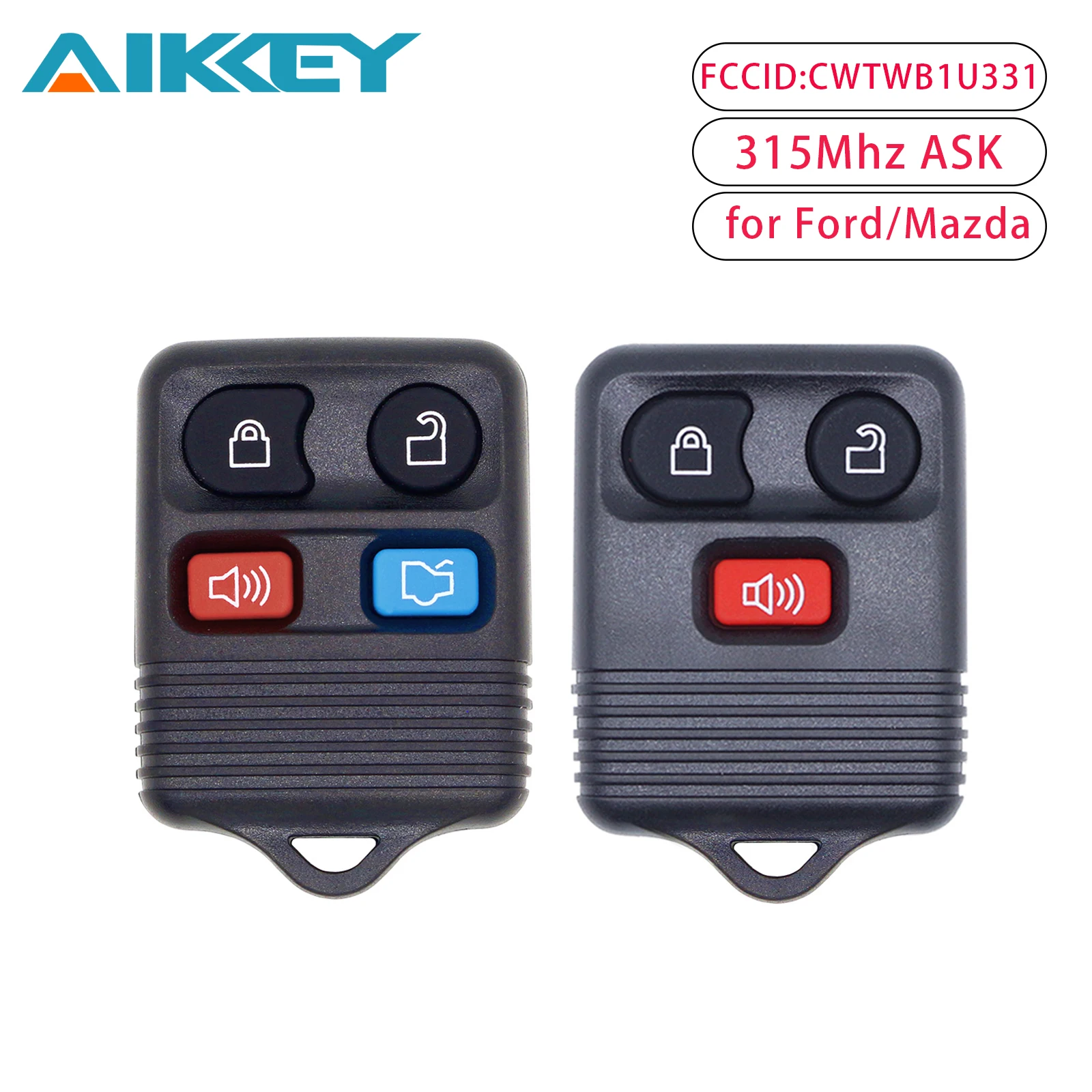 

3/4 Buttons Car Key CWTWB1U331 315Mhz Remote Control Key for Mazda Ford E-Series Ranger Expedition Lincoln LS Town 1998-2016