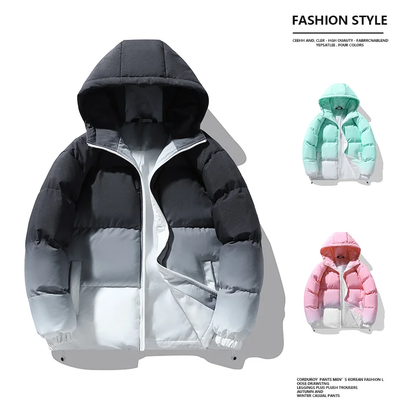 

Men Luxury Designer Down Coats Winter New Fashion Stand Collar Loose Parkas Couple's Casual Thick Keep Warm Jackets