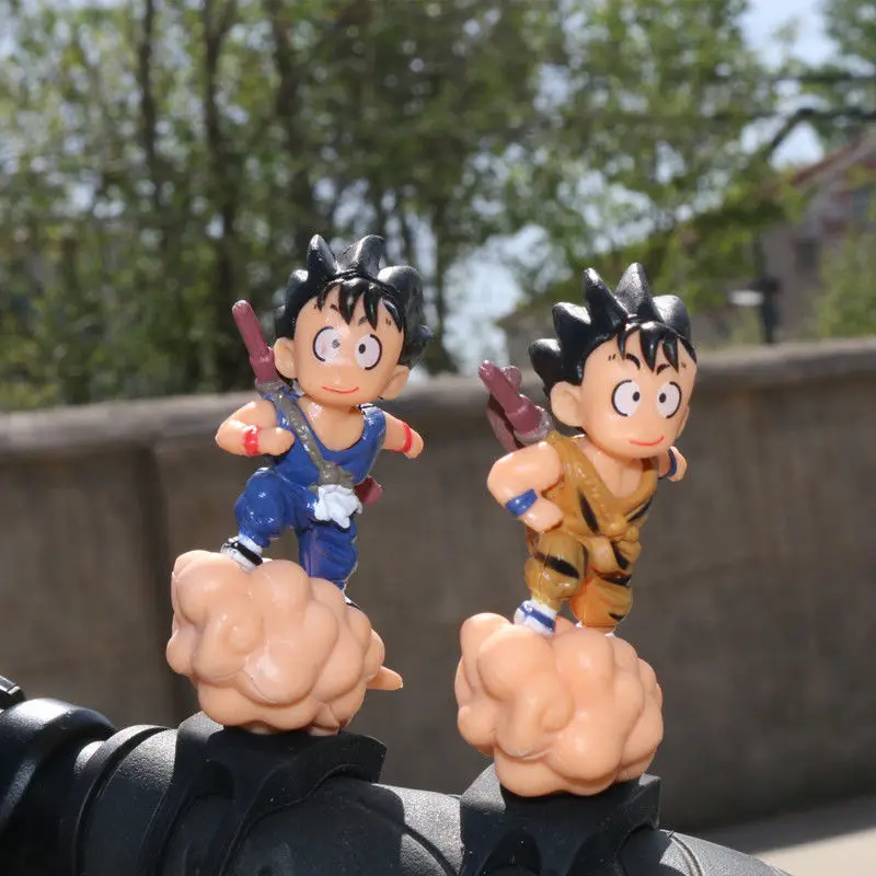 Dragon Ball Son Goku Anime Actionfigur Modell Stehende Dekorationen für Fahrrad Motorrad Radfahren Fahrrad Ornamente Zubehör