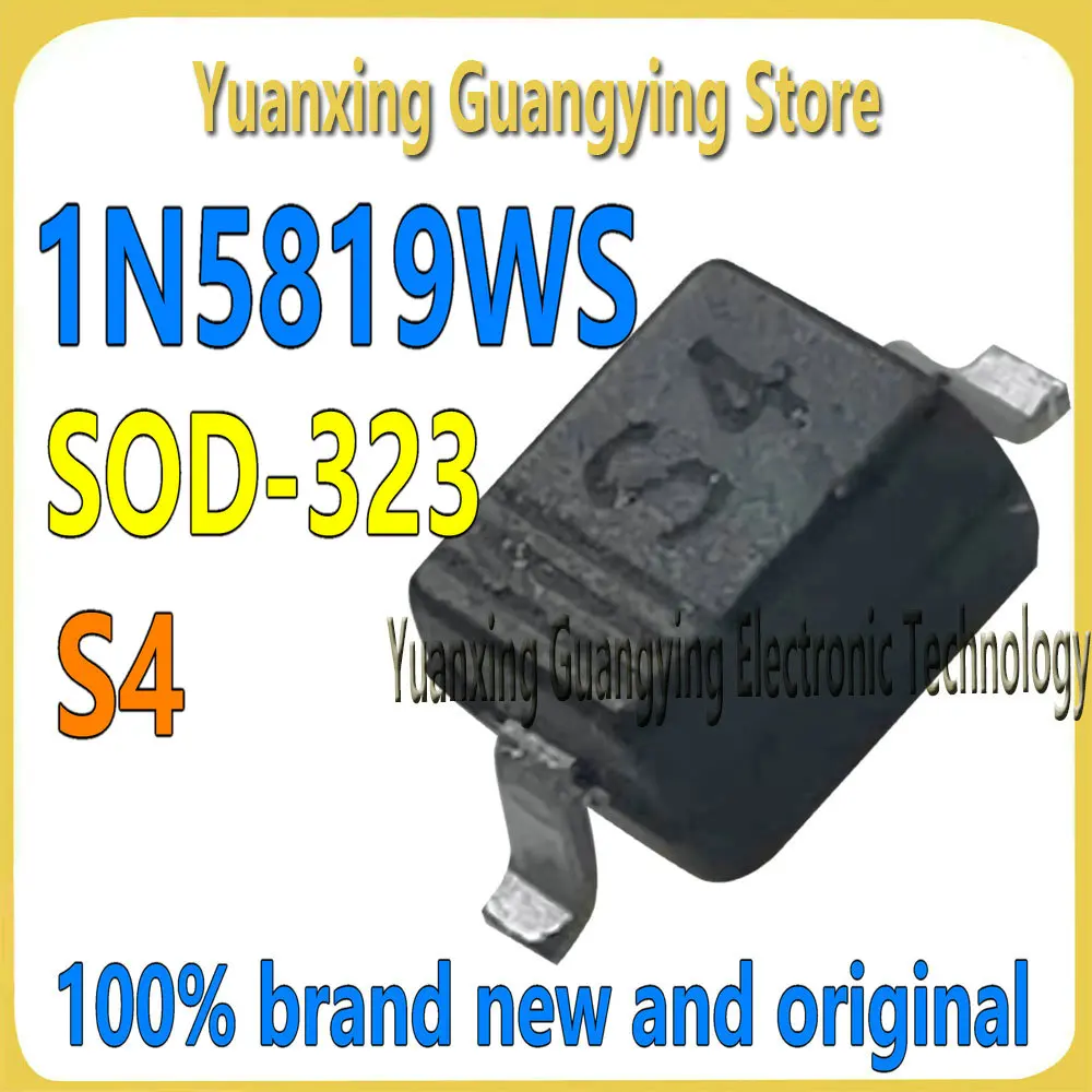 (50 pieces) 1N5819WS IN5819WS B5819WS Marker: S4 SOD-323 Schottky Diode 100% Brand New and Original
