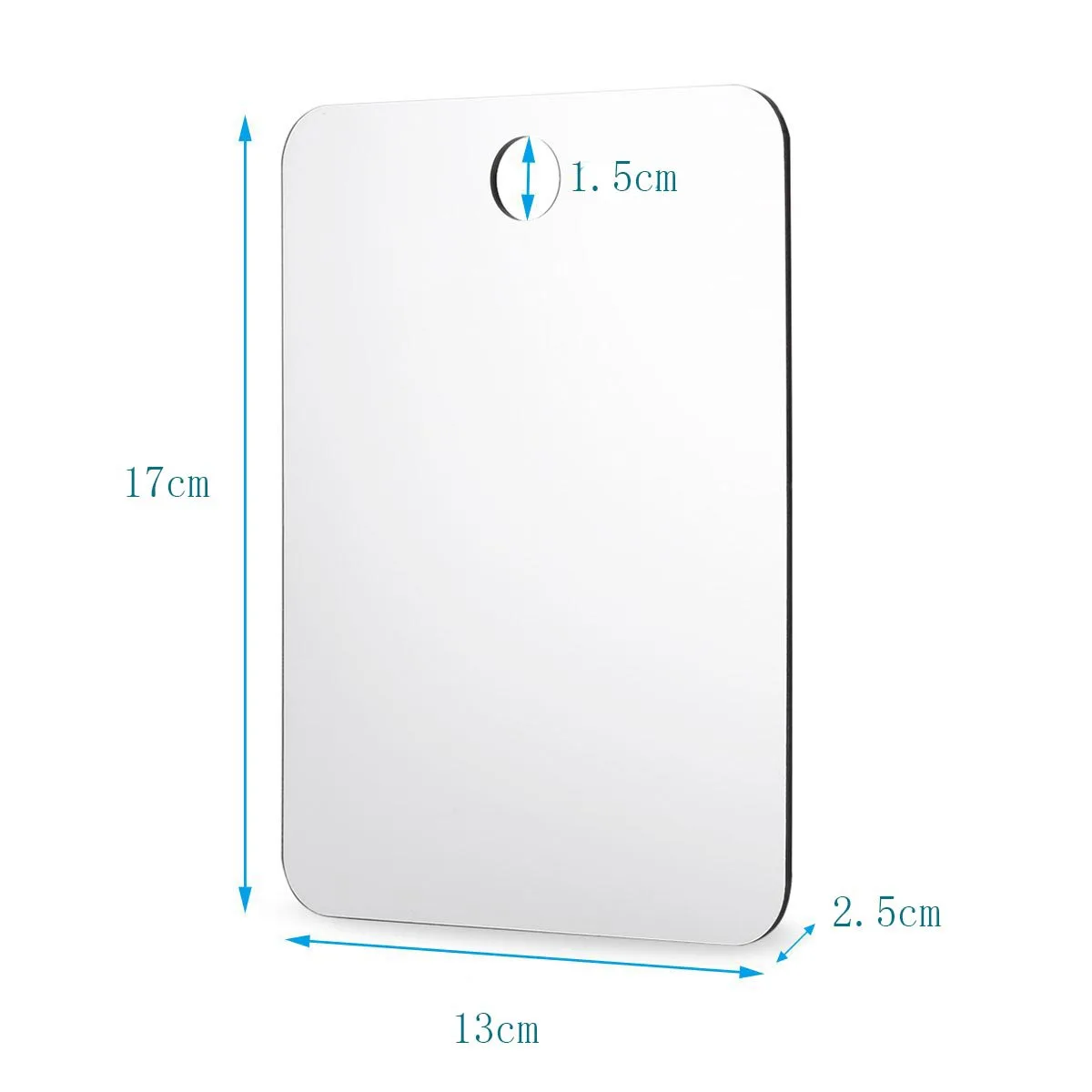 B15C Reisspiegel - Inclusief zuignap - Draagbare scheerspiegel Onbreekbare spiegel zonder mist