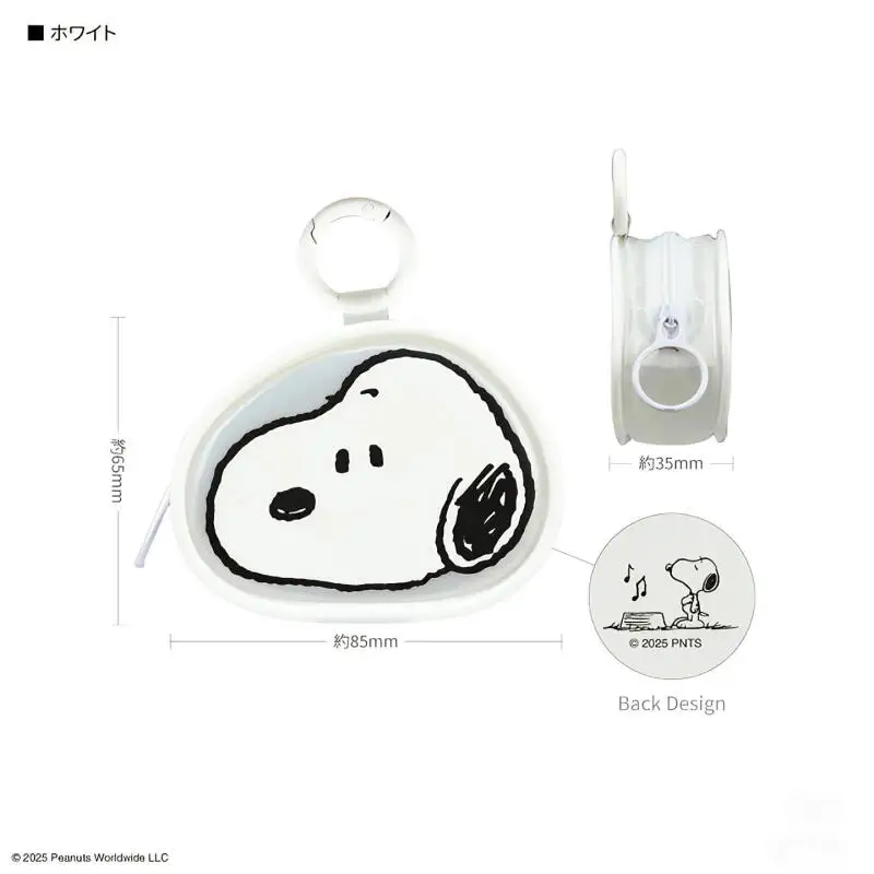 Snoopy Portable Pvc Earphone Bag Small Items Storage Bag Student Printed Coin Purse Bag Pendant Mini Organizer Pouch Daily Gift