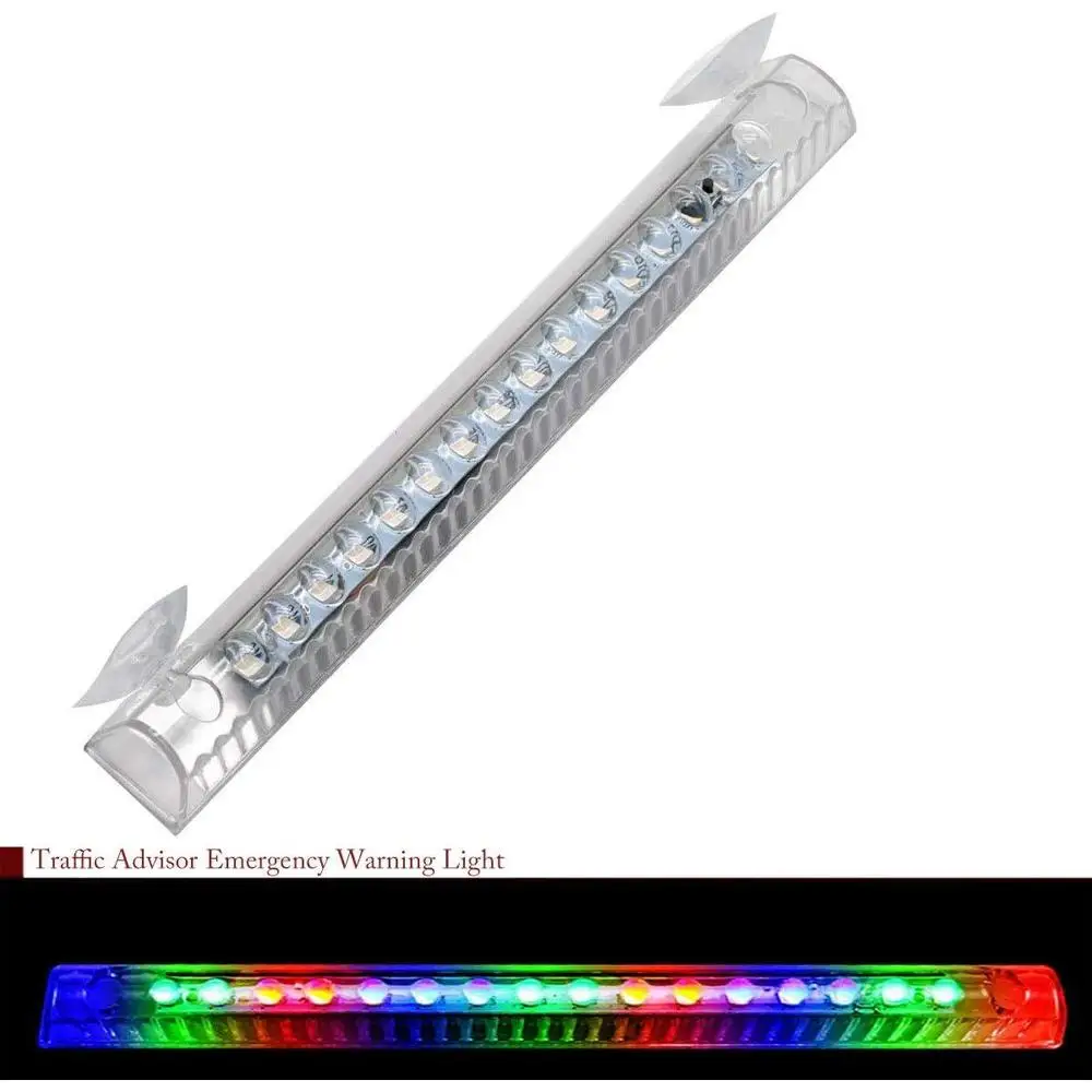 

LED Traffic Advisor Emergency Warning Light Bar beacon Indicator Light Anti-collision Colorful taillights For Emergency