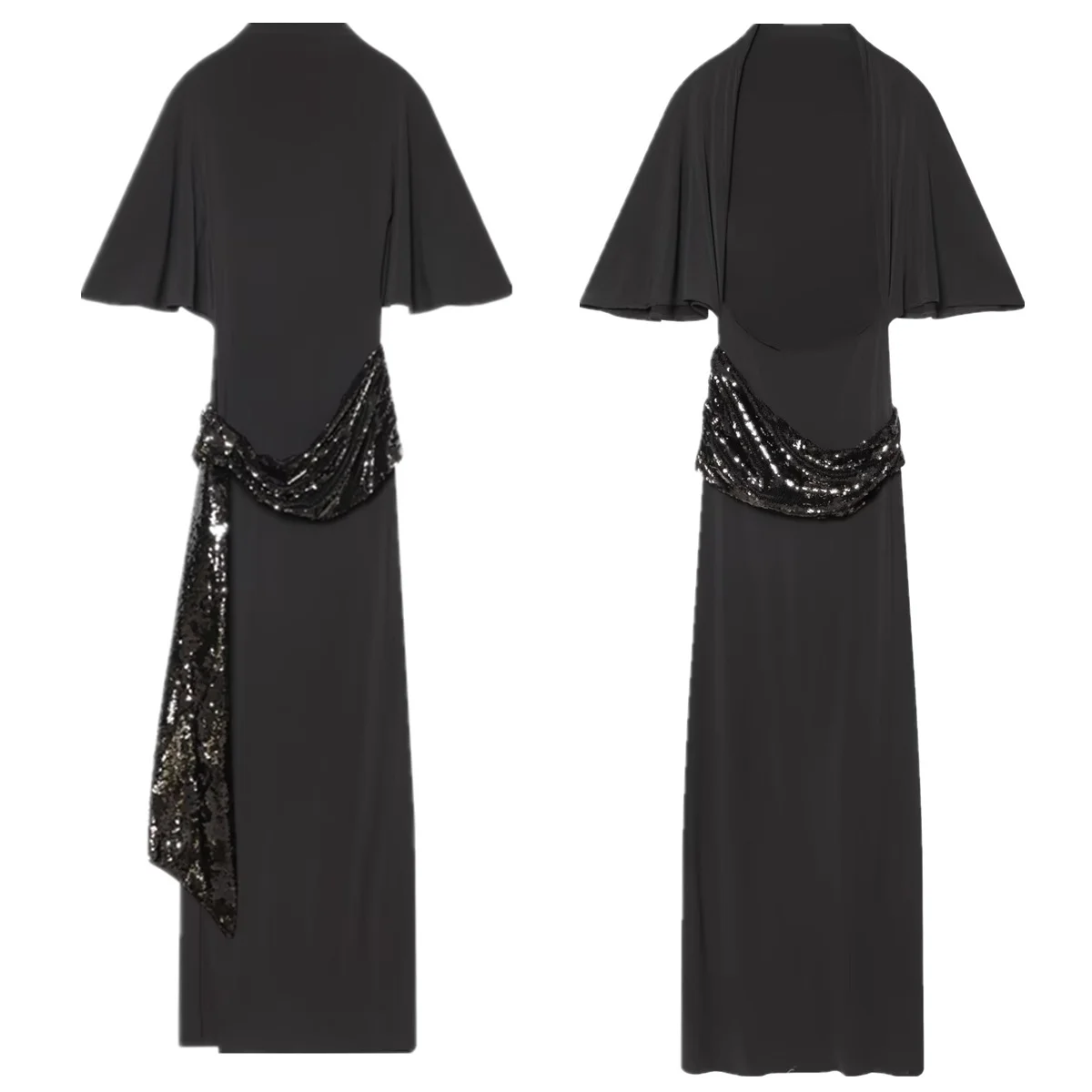 

Jenny&Dave Fashion Elegant Sashes Black Color Maxi Dress,Elegant Party Dresses,Vestidos Womens Dresses,Long Dress